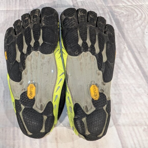 Vibram Men's Five-Fingers Black Yellow SeeYa Barefoot Running Shoes - Picture 4 of 5